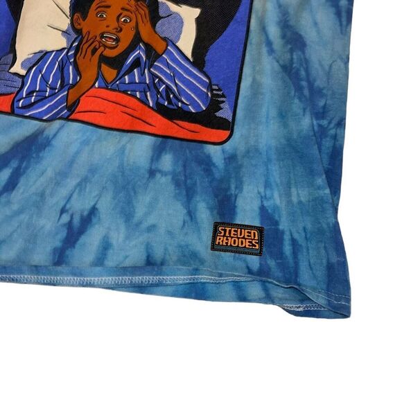 Steven Rhodes T-Shirt Tie Dye Graphic T-Shirt Men's Size Small Grunge Style - Picture 4 of 7